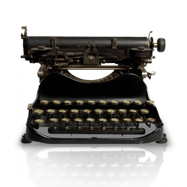 Foto gratuita primer plano de máquina de escribir vintage