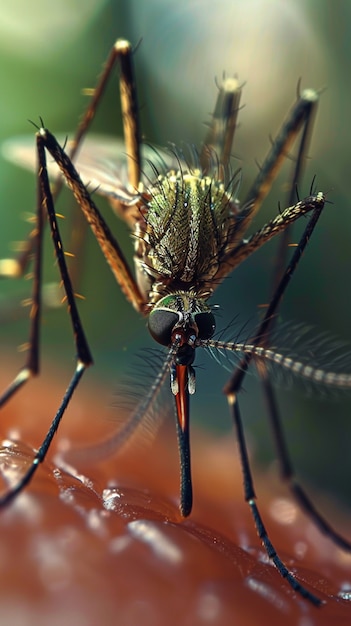 Foto gratuita un primer plano de los mosquitos en la naturaleza