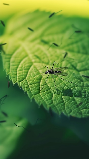 Foto gratuita un primer plano de los mosquitos en la naturaleza