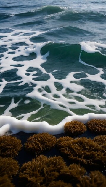 Un primer plano del musgo en la naturaleza