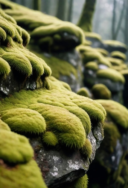 Foto gratuita un primer plano del musgo en la naturaleza