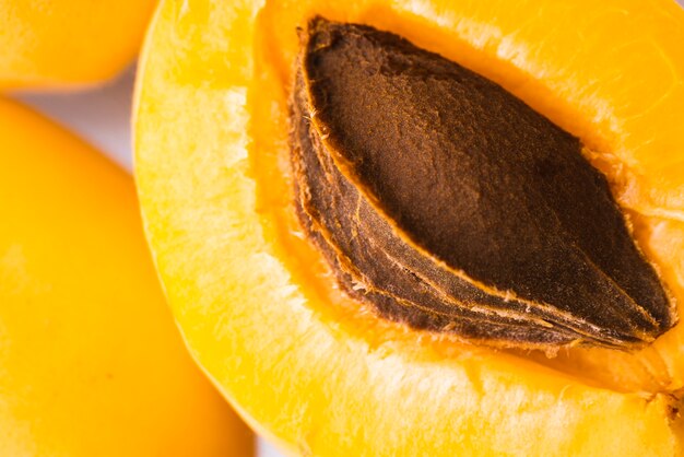Primer plano de naranja albaricoque fruta