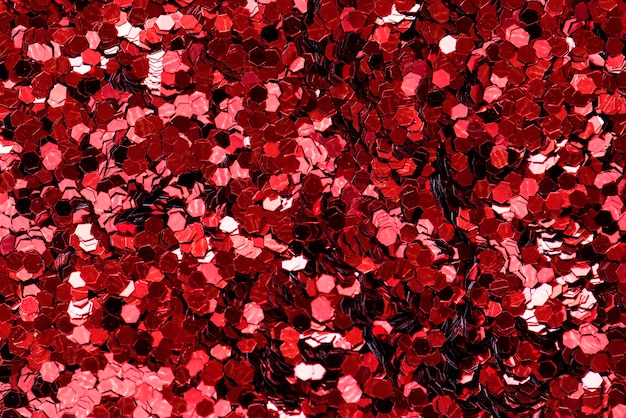 Primer plano de octágono rojo en forma de papeles decorativos closeup