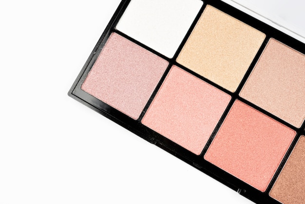 Foto gratuita primer plano de la paleta de maquillaje