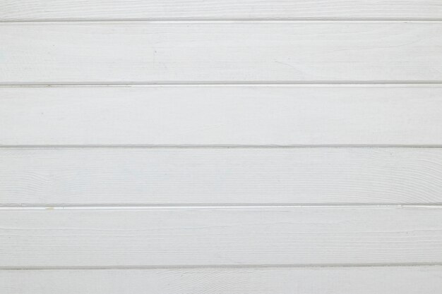 Primer plano de una pared de madera pintada de blanco