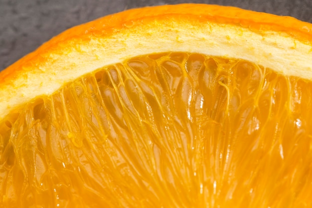 Foto gratuita primer plano de pulpa de naranja fresca