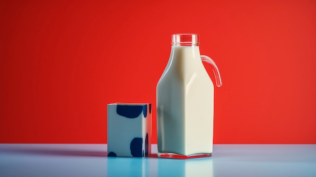 Un primer plano de un refresco futurista
