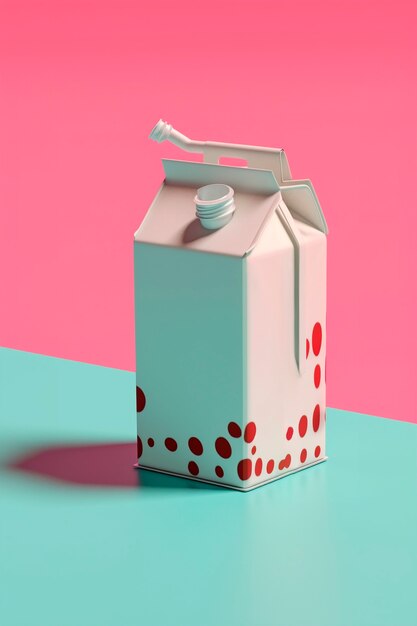 Un primer plano de un refresco futurista