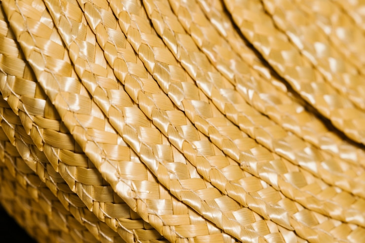Foto gratuito primer plano de sombreros de paja