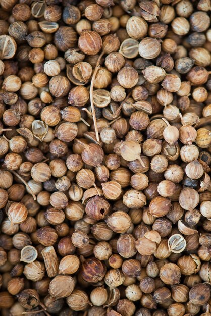 Primer plano de textura de grano de pimienta