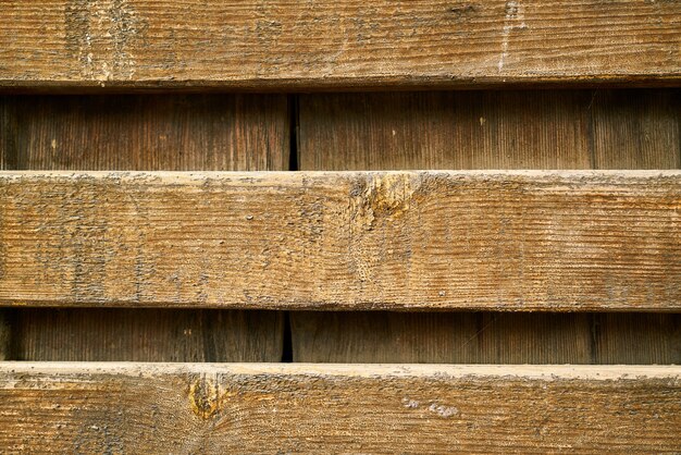 Primer plano de valla de madera