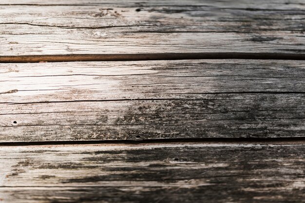 Primer plano del viejo telón de fondo con textura de madera