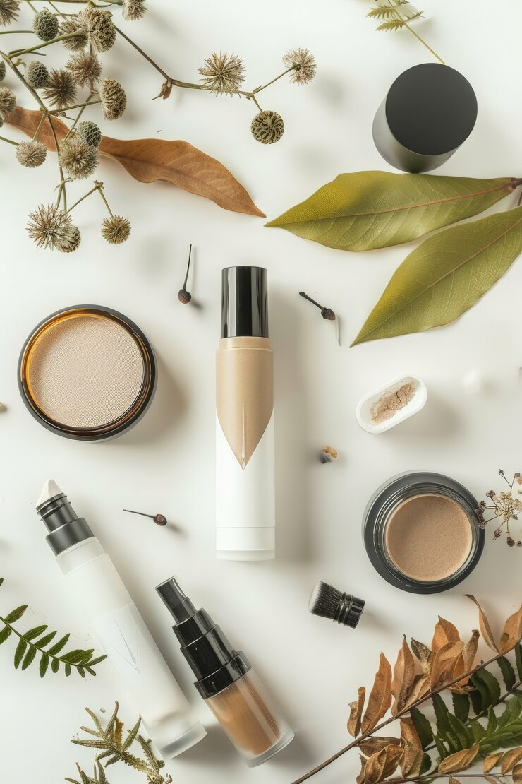 Producto cosmético estético de ensueño con fondo fresco