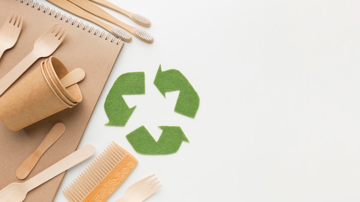 Foto gratuito productos ecológicos con espacio de copia.