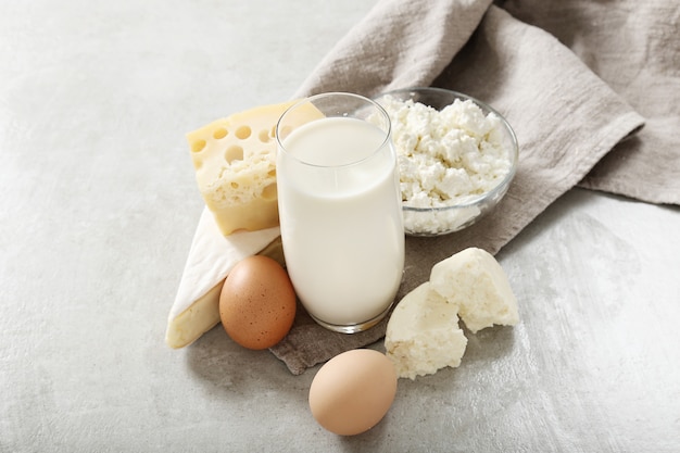 Productos lácteos y huevos.