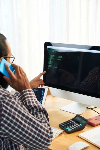 Programador en la oficina