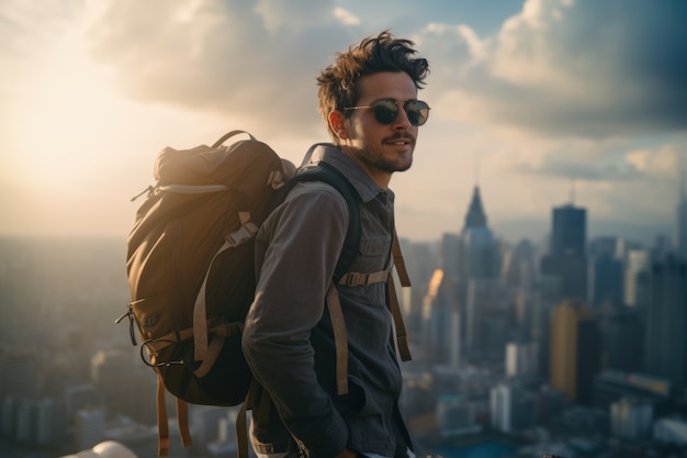 Foto gratuita próximo a la persona preparada para viajar