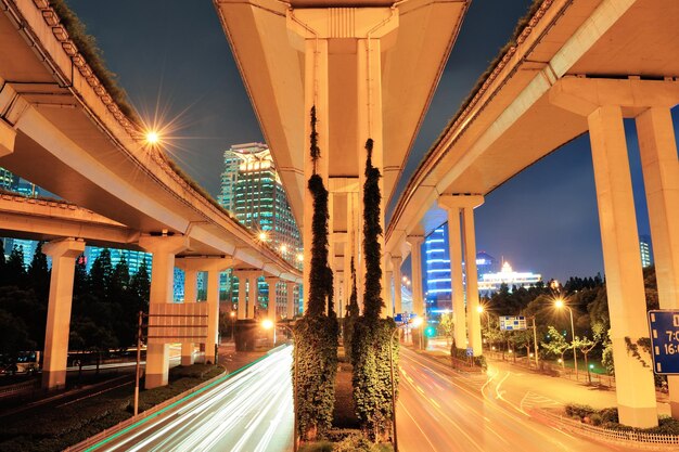 Puente de la autopista en Shanghái