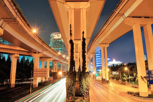 Puente de la autopista en Shanghái