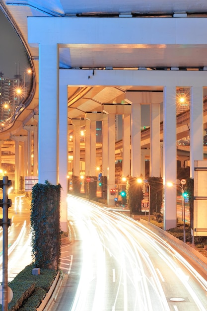 Puente de la autopista en Shanghái