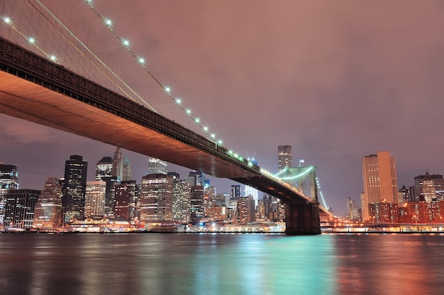 Puente de Brooklyn de la ciudad de Nueva York