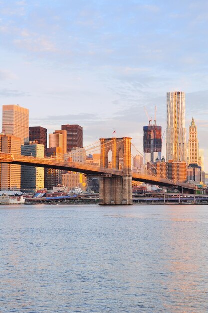 Puente de Brooklyn de la ciudad de Nueva York