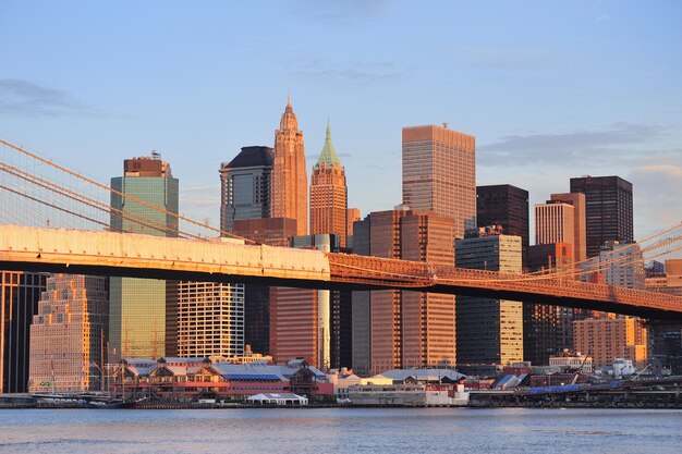 Puente de Brooklyn de la ciudad de Nueva York