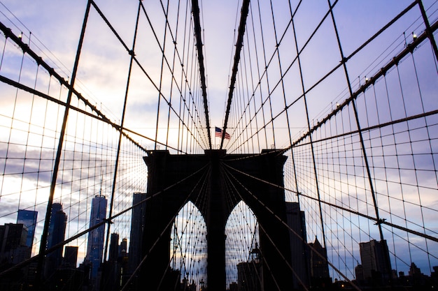 Foto gratuita puente de brooklyn