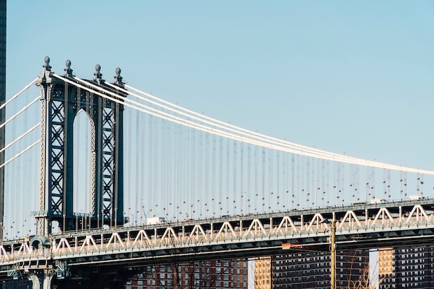 Foto gratuita puente de manhattan en nueva york