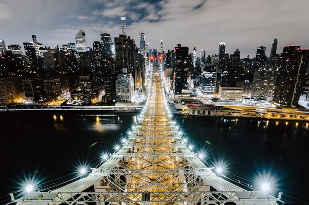 Puente de Queensboro y los hermosos edificios de Nueva York