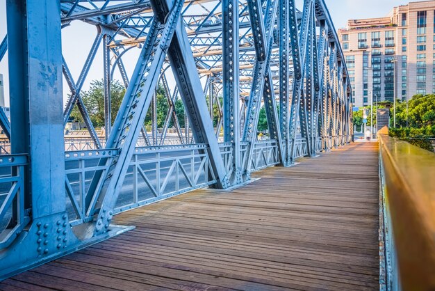 El puente Waibaidu en Shanghai