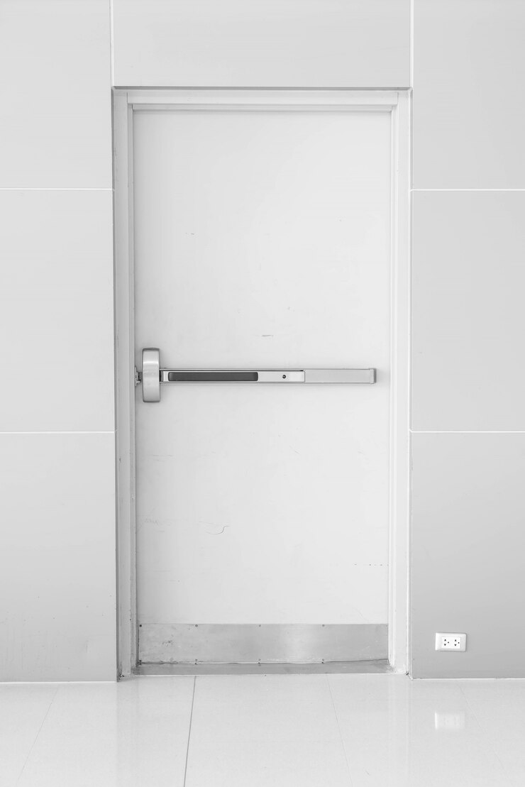 Foto gratuito puerta cerrada vacía