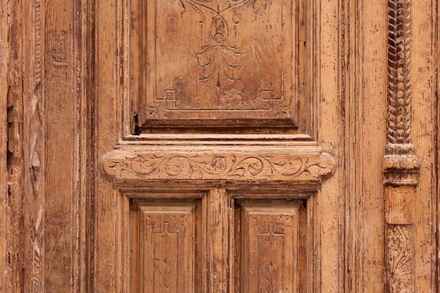 Puerta de madera de cerca