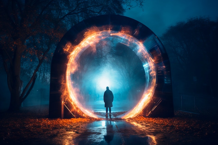 Foto gratuito la puerta que conduce al mundo mágico