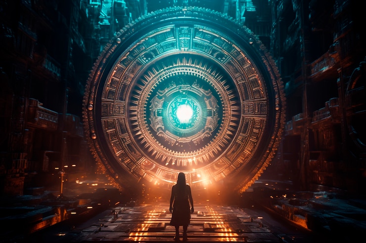 Foto gratuito la puerta que conduce al mundo mágico