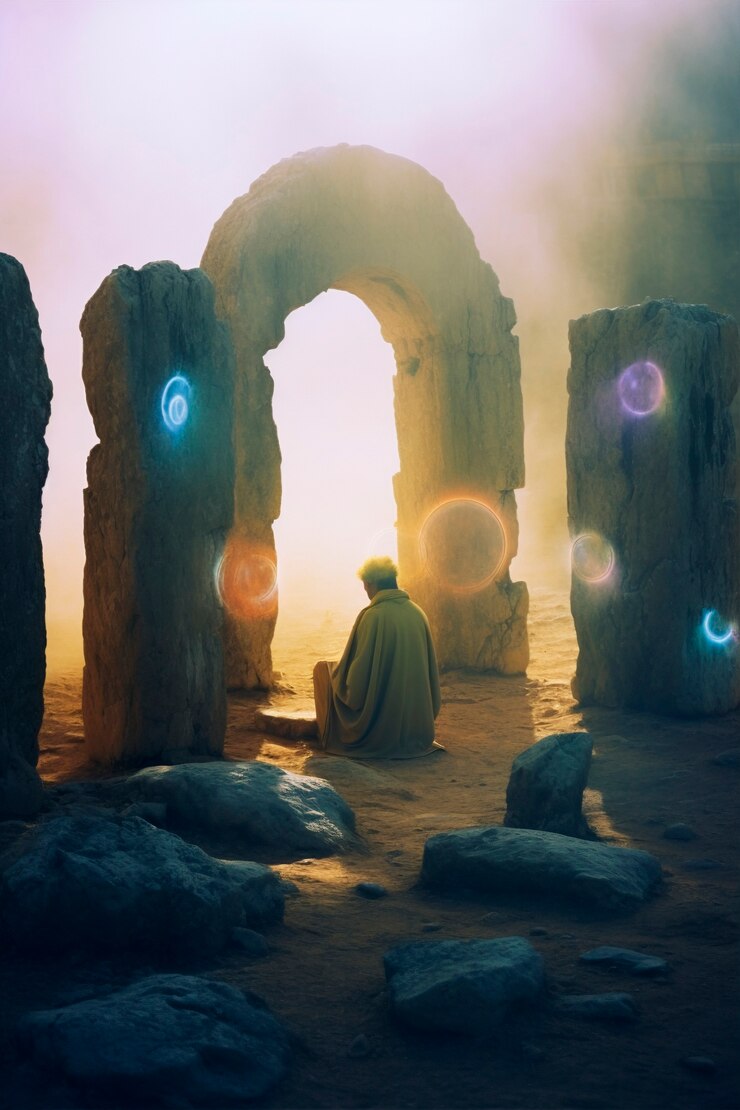 Foto gratuito la puerta que conduce al mundo mágico
