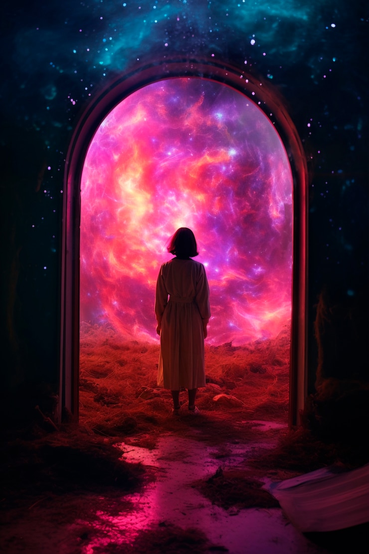 Foto gratuito la puerta que conduce al mundo mágico