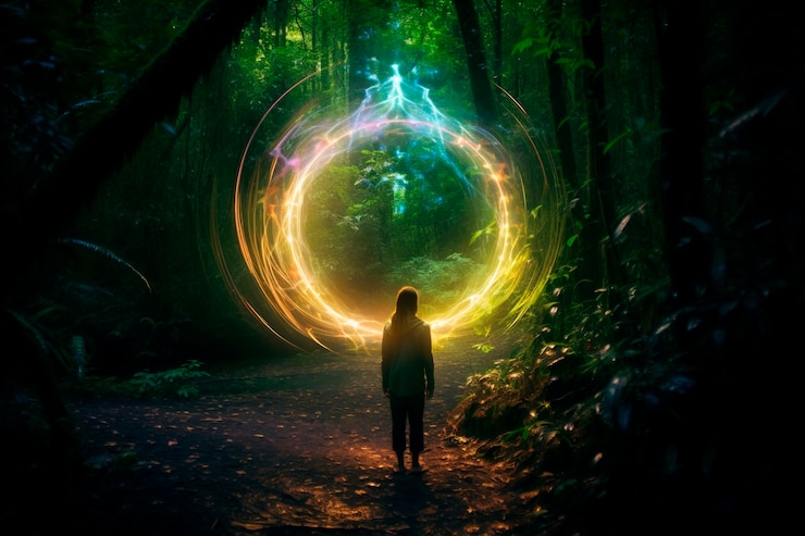 Foto gratuito la puerta que conduce al mundo mágico