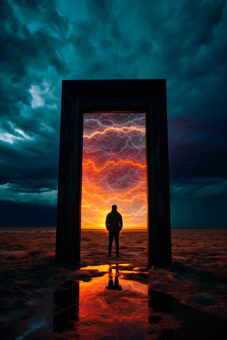 Foto gratuito la puerta que conduce al mundo mágico