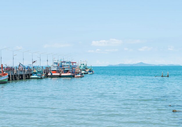 puerto de barco de pesca