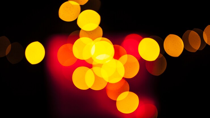 Foto gratuito puntos brillantes de luz