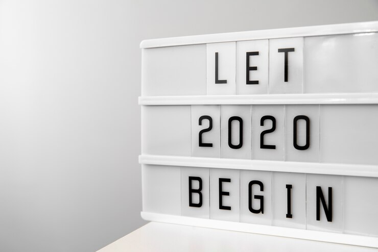 Foto gratuito que 2020 año nuevo comience dígitos
