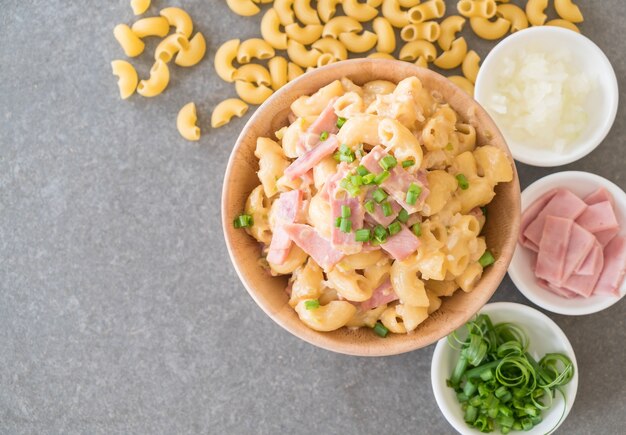 queso de macarrones y jamón