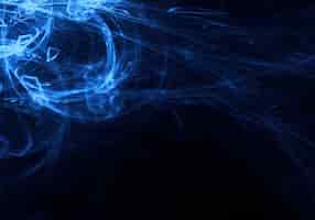 Foto gratuita radiación azul flotando en el espacio