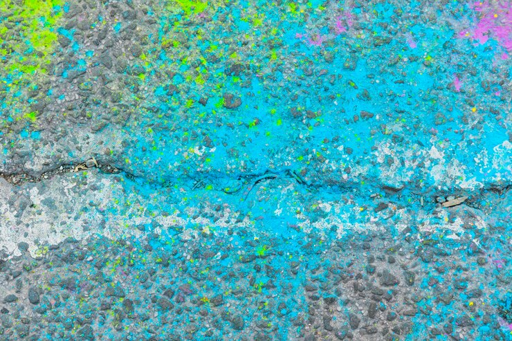 Foto gratuito raja sobre pavimento en pintura.