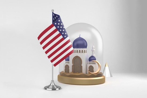 Foto gratuita ramadán estados unidos y mezquita