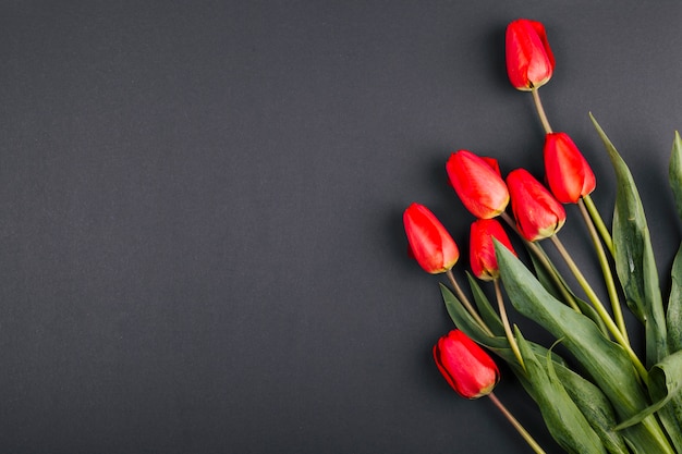 Foto gratuita ramo de flores de tulipán