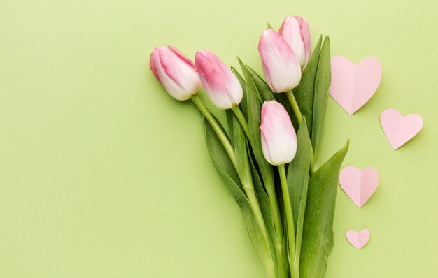 Ramo de tulipanes del día de la madre