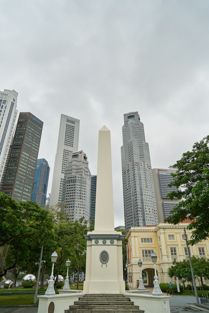 rascacielos complejos día edificios de la ciudad