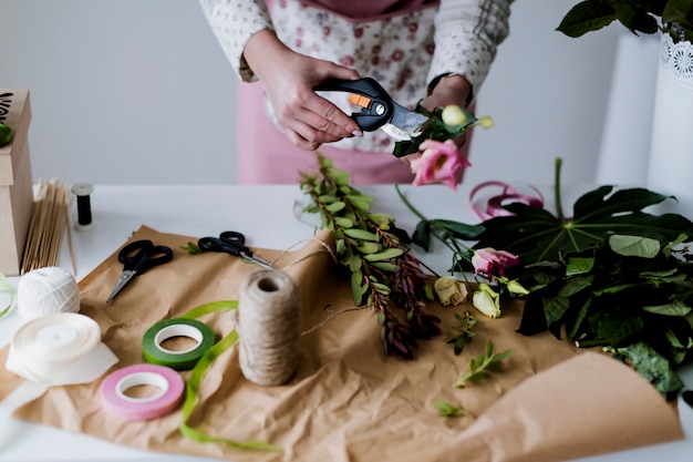 Reclamación de corte floristería